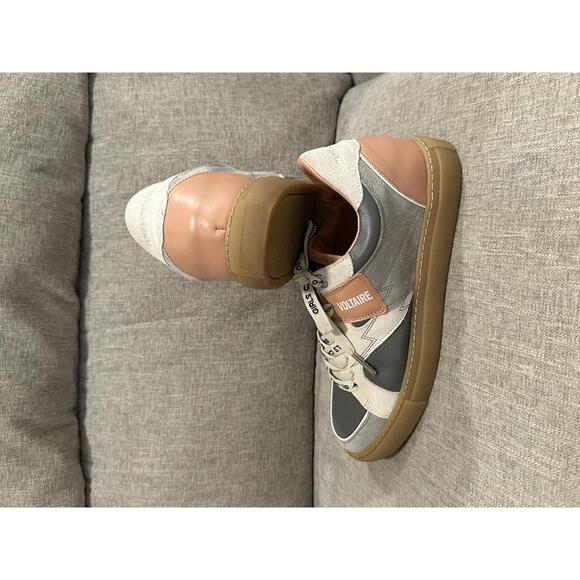 Zadig & Voltaire Board Top Patch Sneakers Leather/Suede - Picture 2 of 7